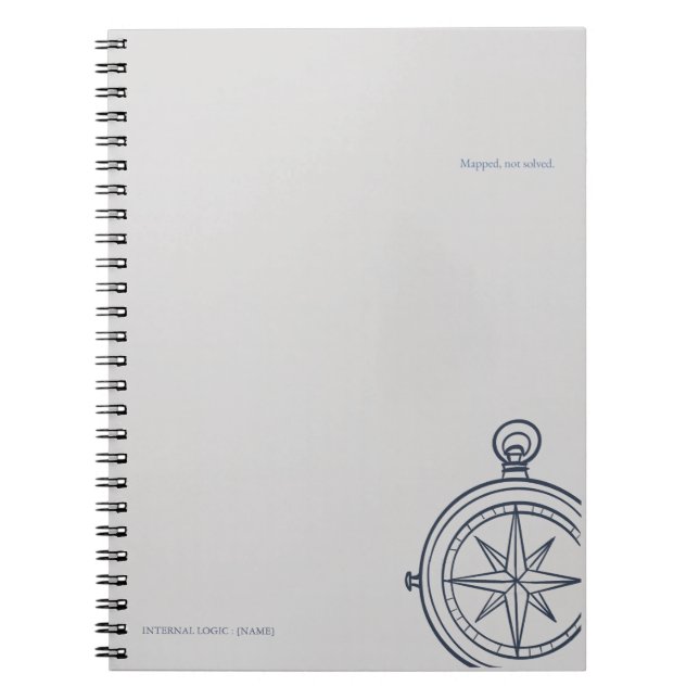 Caderno Espiral Compass-Midnight Cartographer  (Frente)