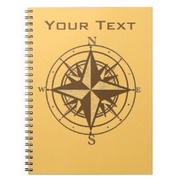 Caderno Espiral Compasso do vintage