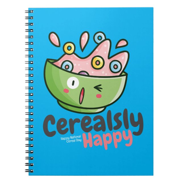 Caderno Espiral Compatível com Cereais Personalizável (Frente)