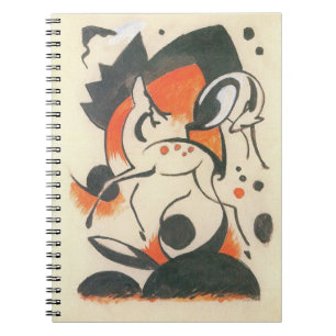 Caderno Espiral Composição com Dois Veados por Franz Marc