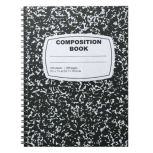 Caderno Espiral Composição do notebook