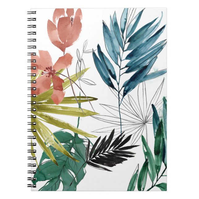Caderno Espiral Composição tropical (Frente)