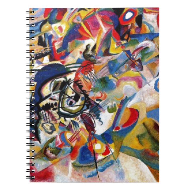 Caderno Espiral Composição VII de Kandinsky (Frente)