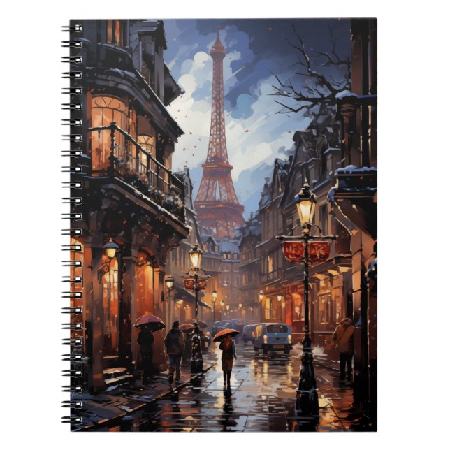 Caderno Espiral Compra De Natal Em Paris (Frente)
