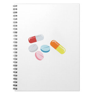 Caderno Espiral Comprimidos misturados
