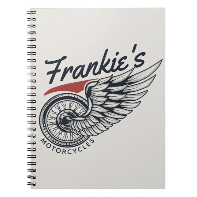 Caderno Espiral Compro Personalizado de Pneus-Pneus-Biker (Frente)