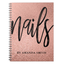 Compromisso rosa Dourado do Faux Foil Unhas