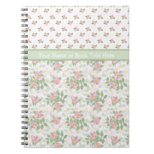 Caderno Espiral Computador portátil espiral com Rosa de cães combi