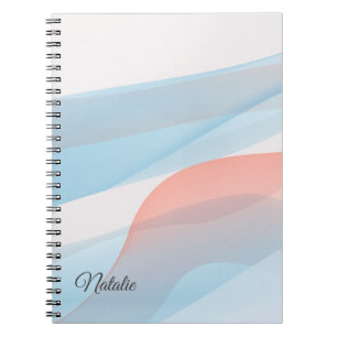 Caderno Espiral Computador portátil fotográfico espiral de nome mí