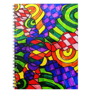 Caderno Espiral Computador portátil multicolor