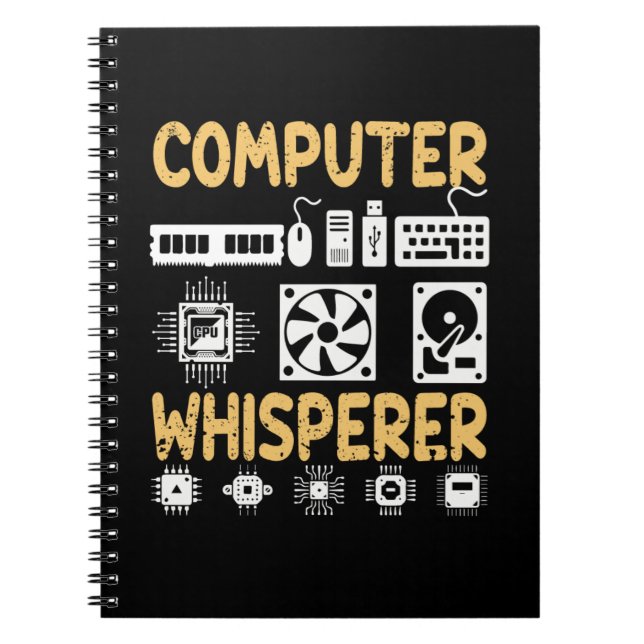 Caderno Espiral Computer whisper (Frente)