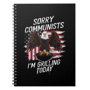 Caderno Espiral Comunistas Desculpem, Estou Grellando Hoje 
