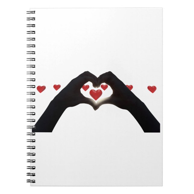 Caderno Espiral “Con el corazón en la mano” (Frente)