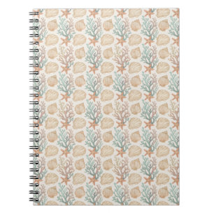 Caderno Espiral Conchas e Coral