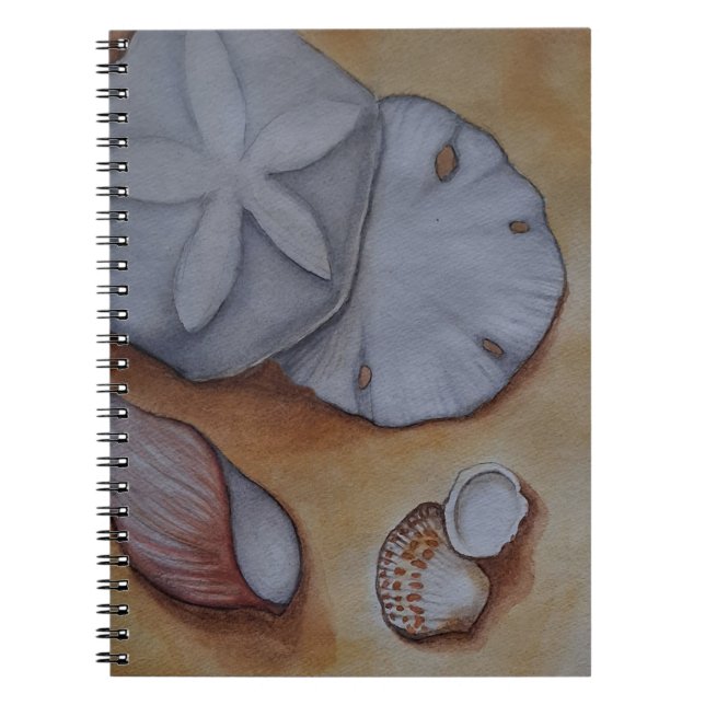 Caderno Espiral Conchas na costa (Frente)