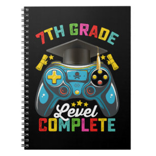 Caderno Espiral Concluído o Nível da 7ª Série Graduação Jogos Game