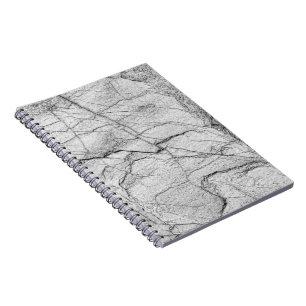 Caderno Espiral Concreto manchado de mármore cinza