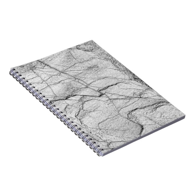 Caderno Espiral Concreto manchado de mármore cinza (Lado Direito)