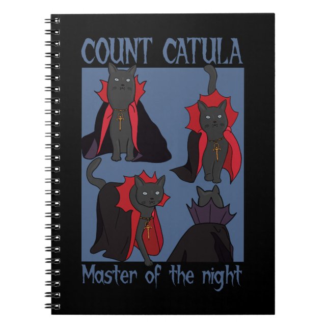 Caderno Espiral Conde Catula Mestre da Noite (Frente)