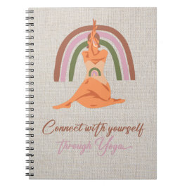 Caderno Espiral Conecte-se a si mesmo através do yoga