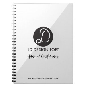Caderno Espiral Conferência de logotipo Personalizado de Diagonal
