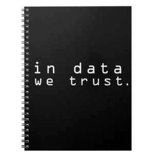 Caderno Espiral Confiamos em dados