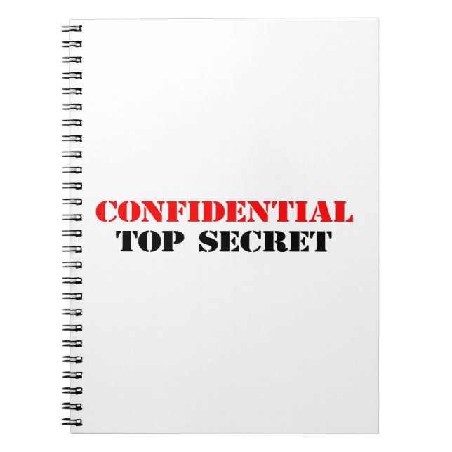 Caderno Espiral Confidencial (Frente)