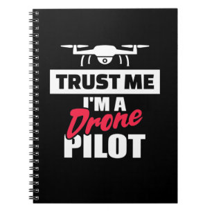 Caderno Espiral Confie em mim, sou piloto de drones