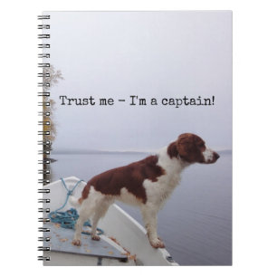 Caderno Espiral Confie em mim, sou um Capitão