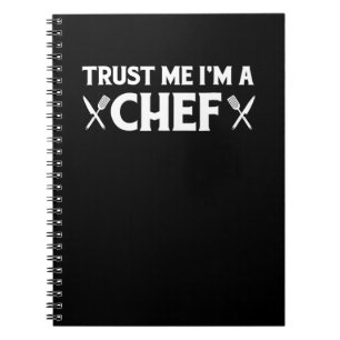 Caderno Espiral Confie em mim, sou um chef citações engraçadas d