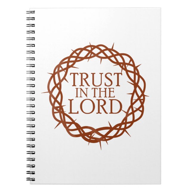Caderno Espiral Confie no Senhor (Frente)