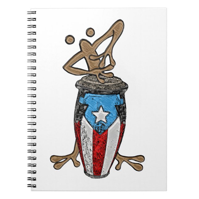 Caderno Espiral Conga Coqui Taino (Frente)