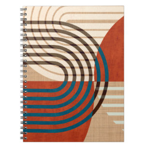 Caderno Espiral Conjunto de impressões retrorreflectores de arte d