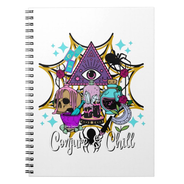 Caderno Espiral Conjure & Chill (Frente)