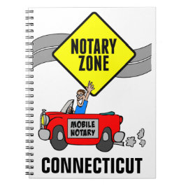 Caderno Espiral Connecticut de Carro Desportivo Vermelho de Zona N