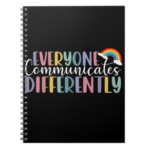 Caderno Espiral Conscientização do Autismo Todos Comunicam de Mane