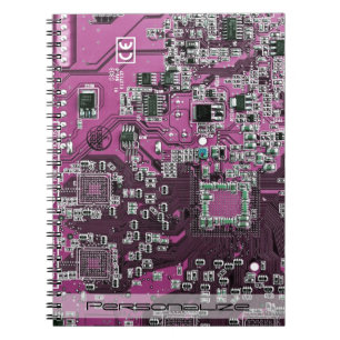 Caderno Espiral Conselho de Circuito Púrpura PCB Circuito Conjunto