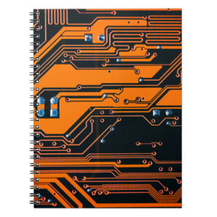 Caderno Espiral Conselho de circuito. Tecnologia de hardware de co