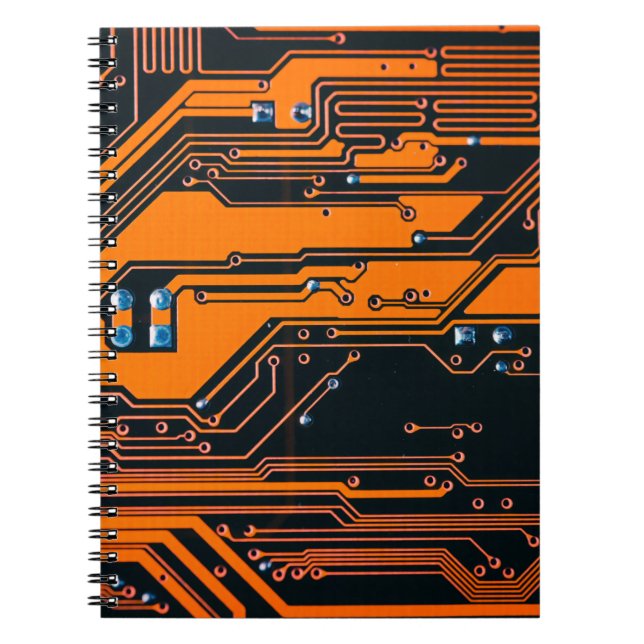 Caderno Espiral Conselho de circuito. Tecnologia de hardware de co (Frente)