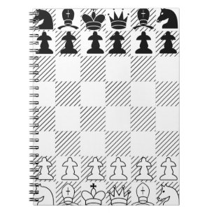 Caderno Espiral Conselho de xadrez clássico
