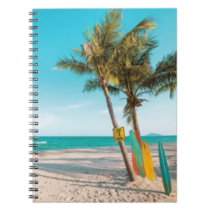Caderno Espiral conselhos de surf no travesseiro decorativo de pra