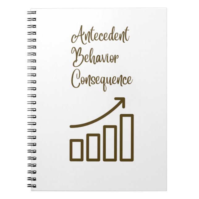 Caderno Espiral Consequência de Comportamento Antecedente (Frente)
