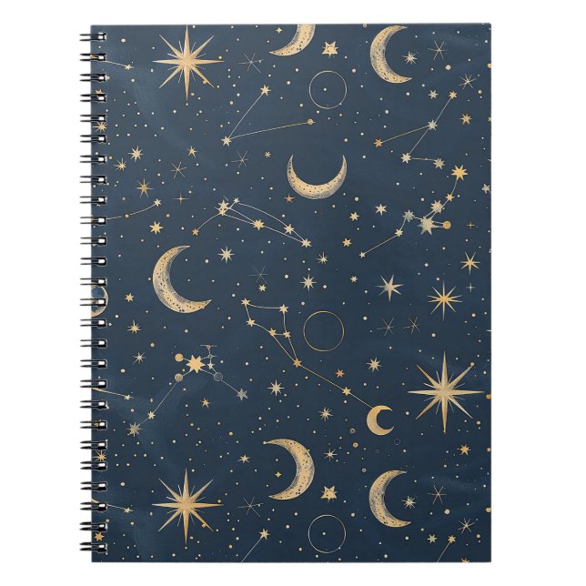 Caderno Espiral Constelação Celestial - Noite Estelar (1) (Frente)