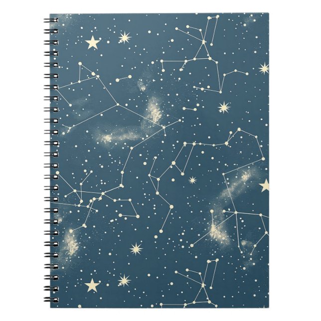Caderno Espiral Constelação Celestial - Noite Estelar (2) (Frente)