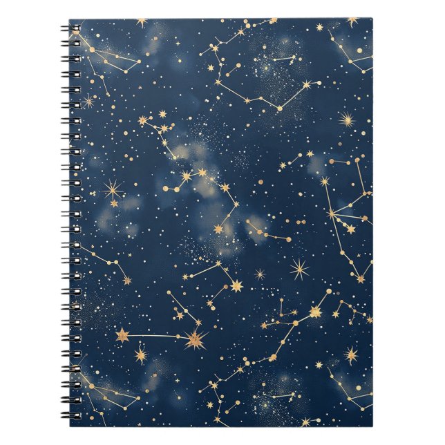 Caderno Espiral Constelação Celestial - Noite Estelar (5) (Frente)