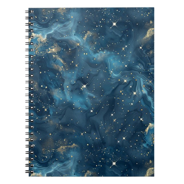 Caderno Espiral Constelação Celestial - Noite Estelar (8) (Frente)
