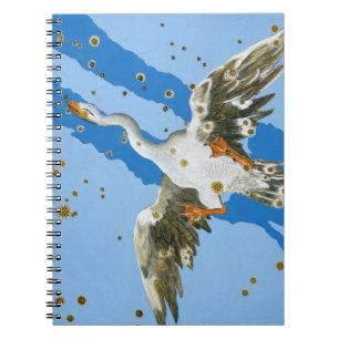 Caderno Espiral Constelação de Cygnus, do writte de "Uranometria