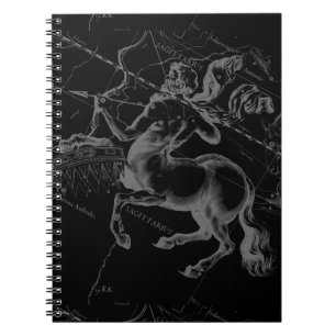 Caderno Espiral Constelação de Sagittarius Classy Hevelius Engave