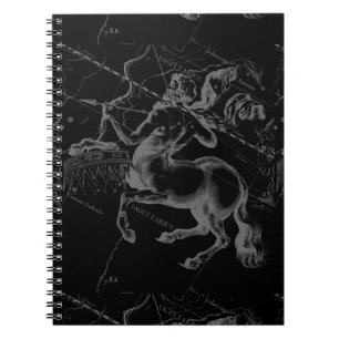 Caderno Espiral Constelação Sagittarius Hevelius cerca de 1690