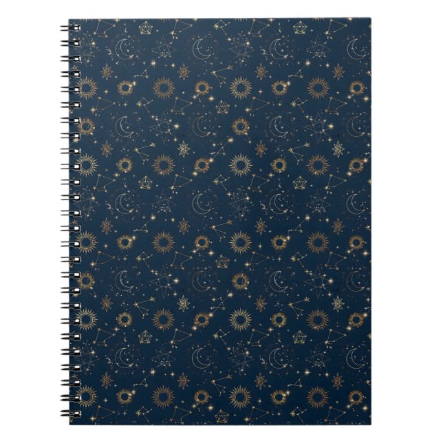 Caderno Espiral Constelações Noturnas (Frente)